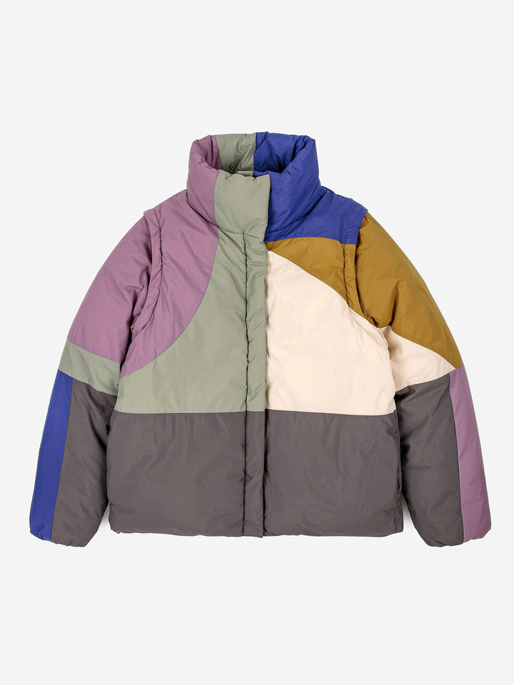 Anorac encoixinat paisatge blocs de color