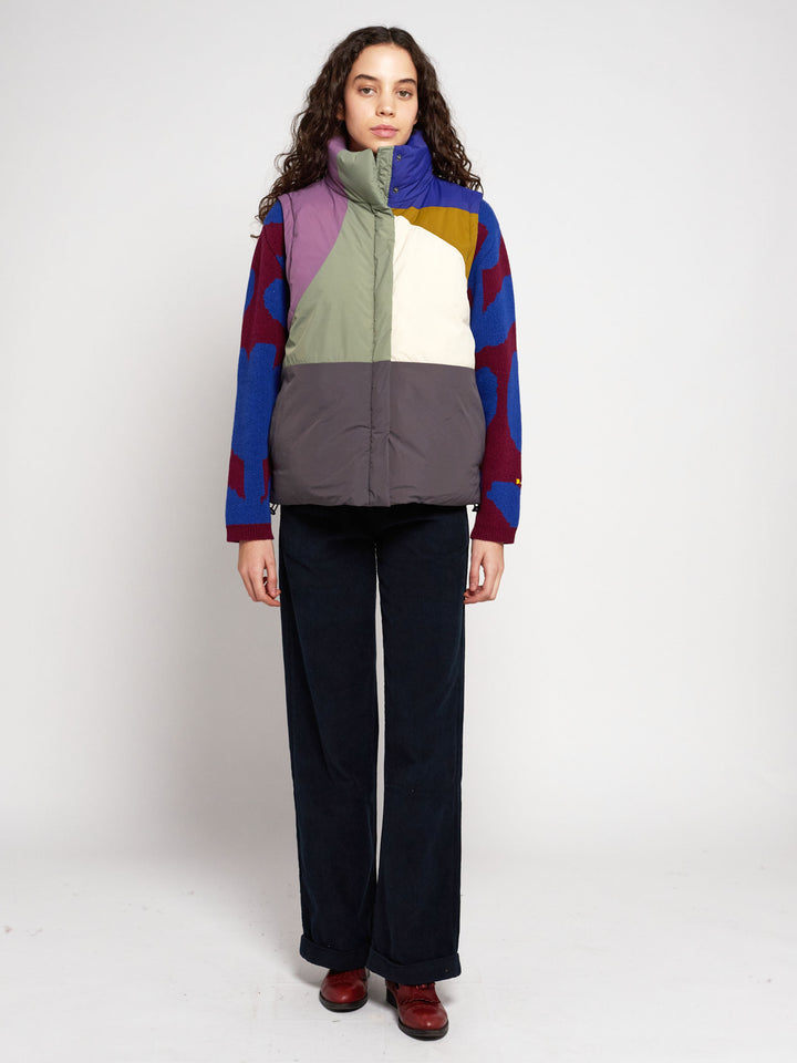 Anorac encoixinat paisatge blocs de color