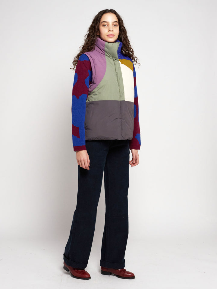 Anorac encoixinat paisatge blocs de color