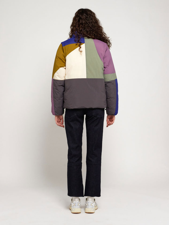 Anorac encoixinat paisatge blocs de color