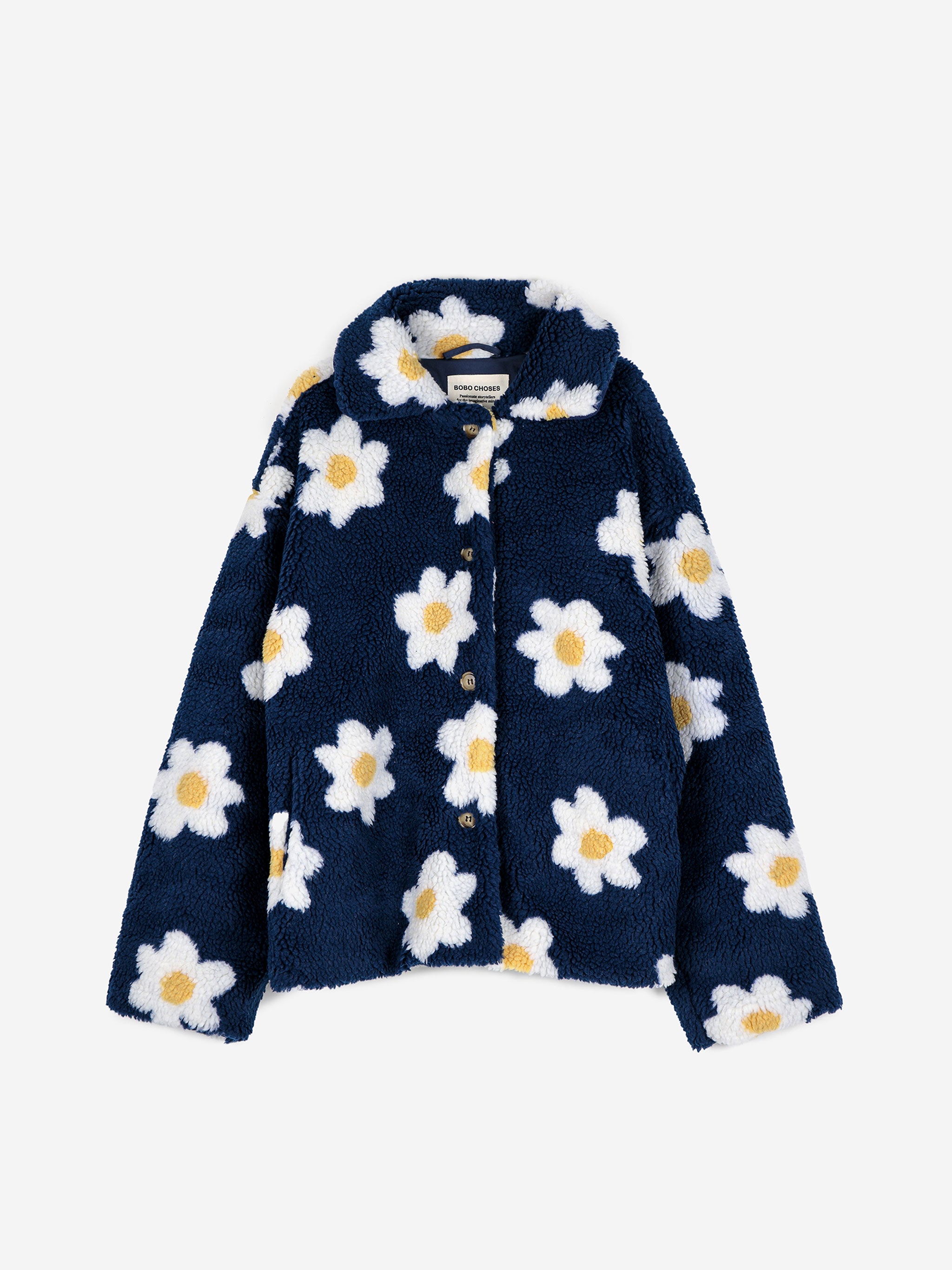 Flower jacquard jacket - S