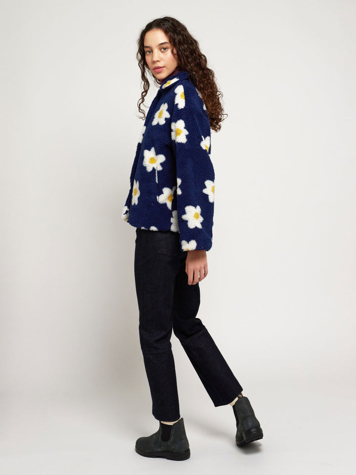 Jaqueta jacquard flors