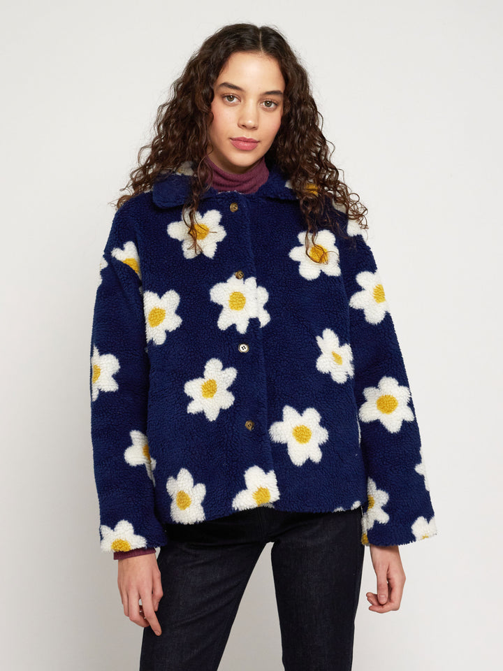 Flower jacquard jacket