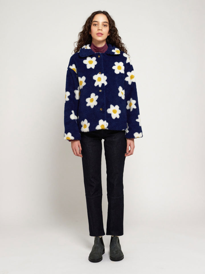 Jaqueta jacquard flors