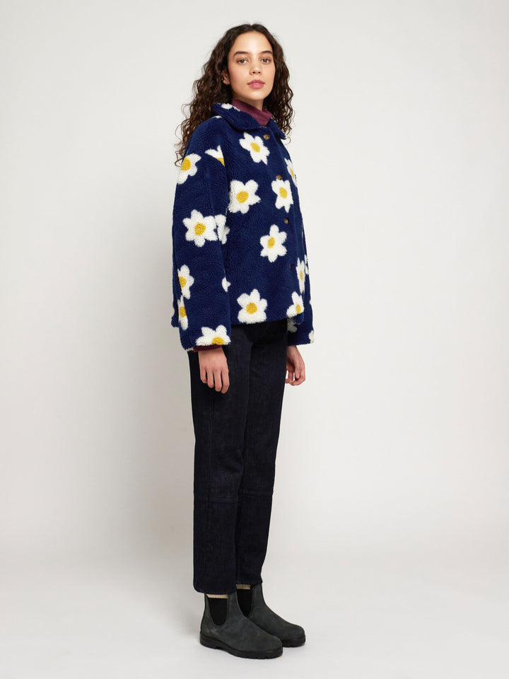 Jaqueta jacquard flors