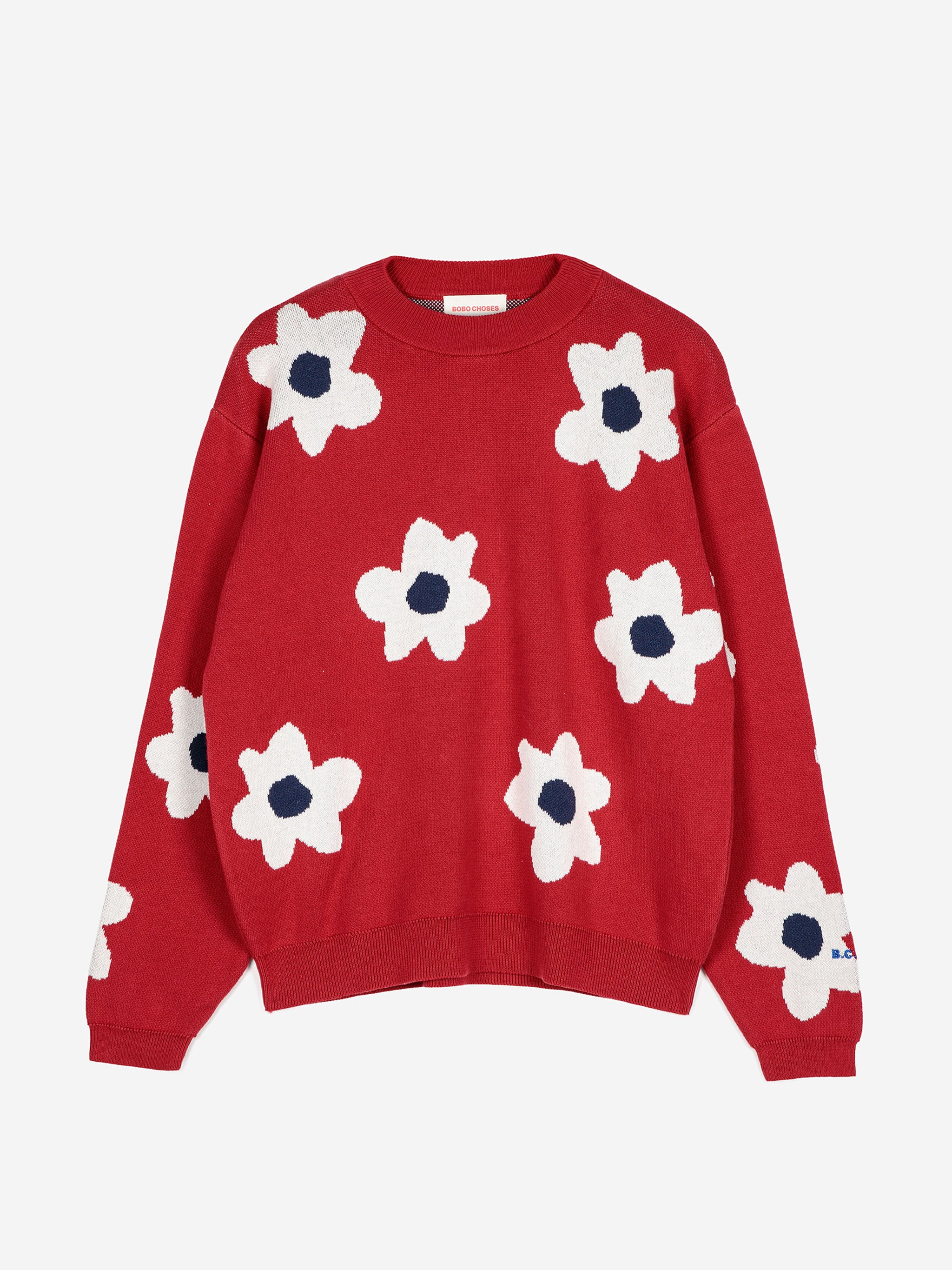 Flower jacquard jumper - S