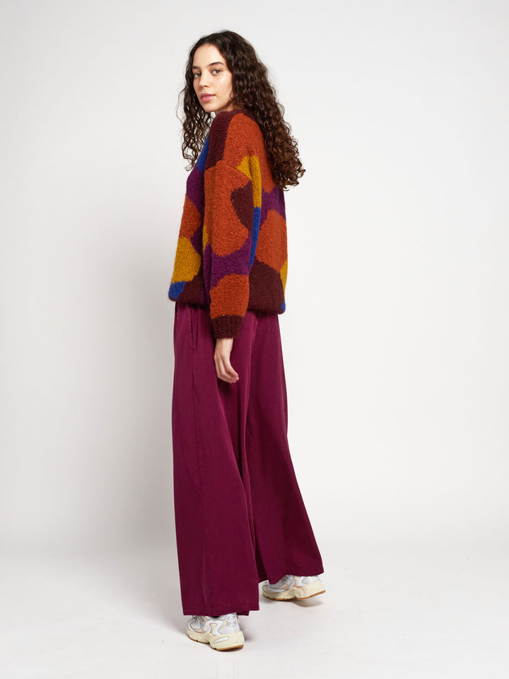 Jersey intarsia multicolor