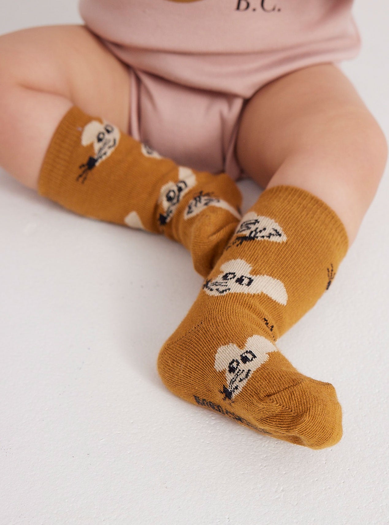 Brown baby best sale socks