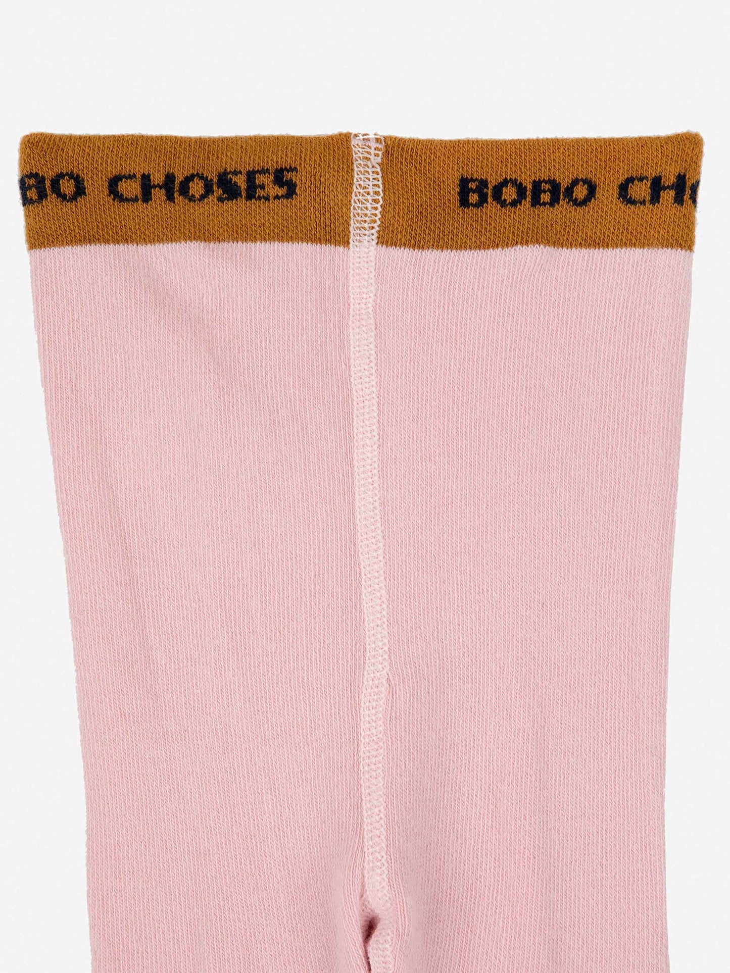 Baby color block pink tights