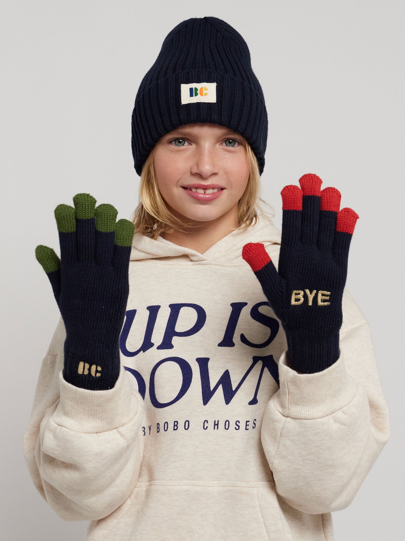 BC Colored Fingers gloves – Choses Bobo knitted