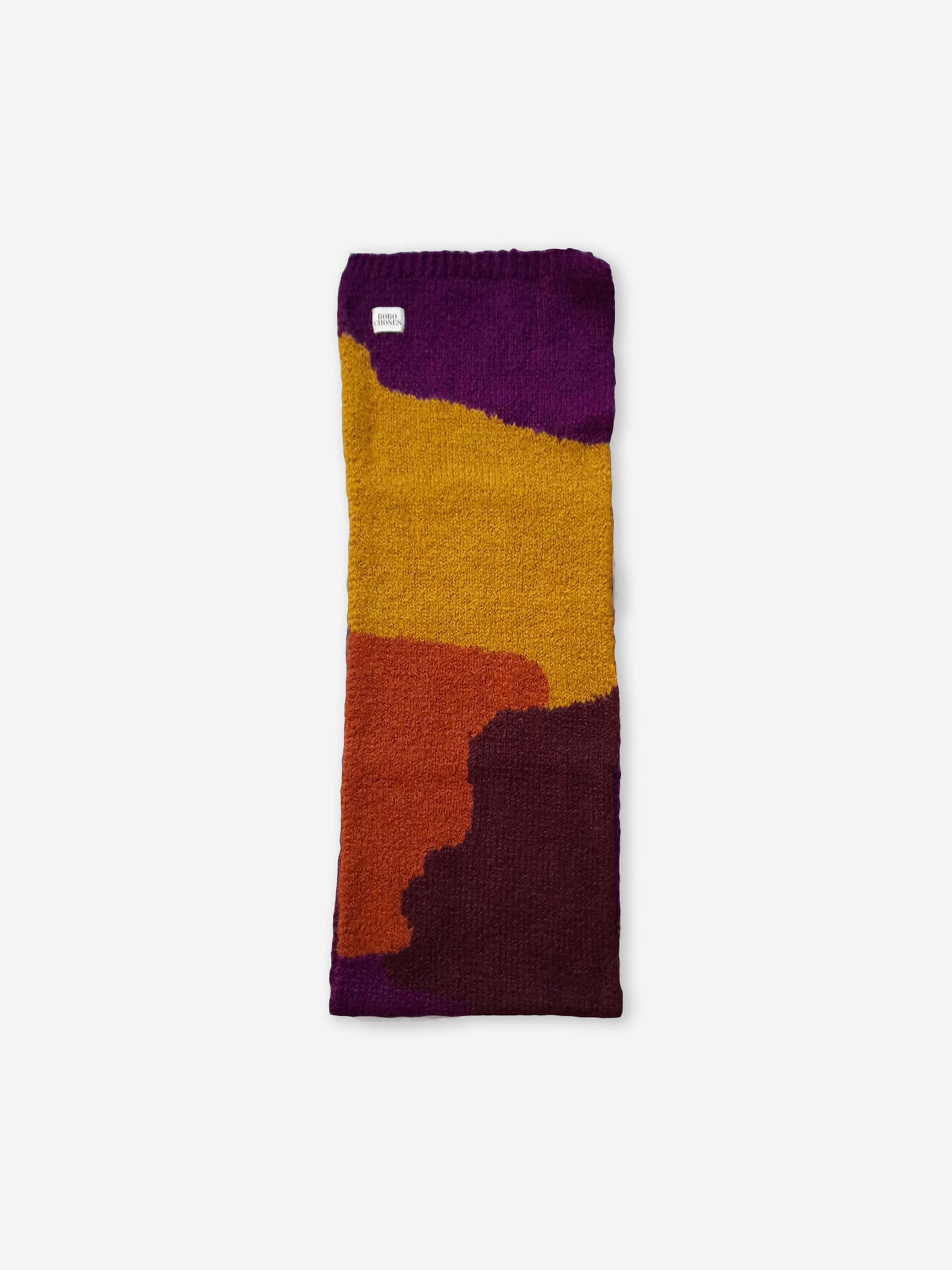 Multicolor intarsia scarf