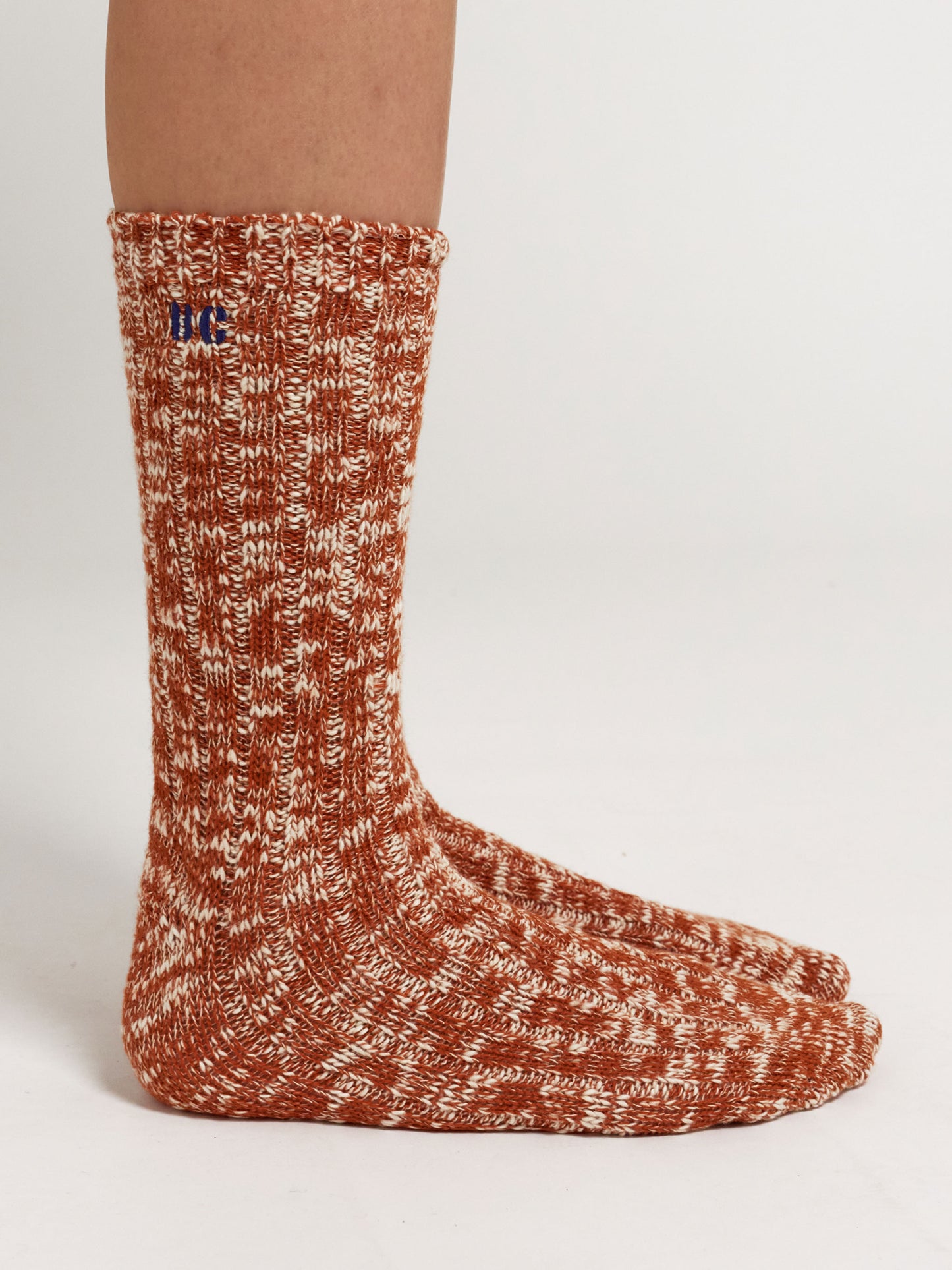 Chunky knit long socks