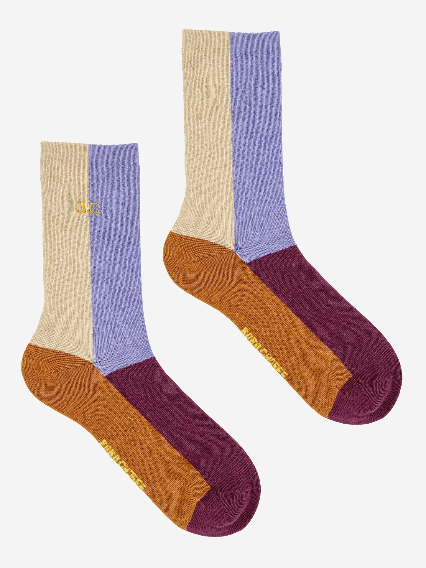 Color block long socks