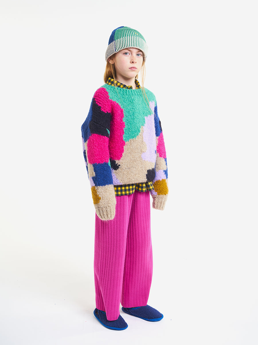 Color Stains intarsia jumper