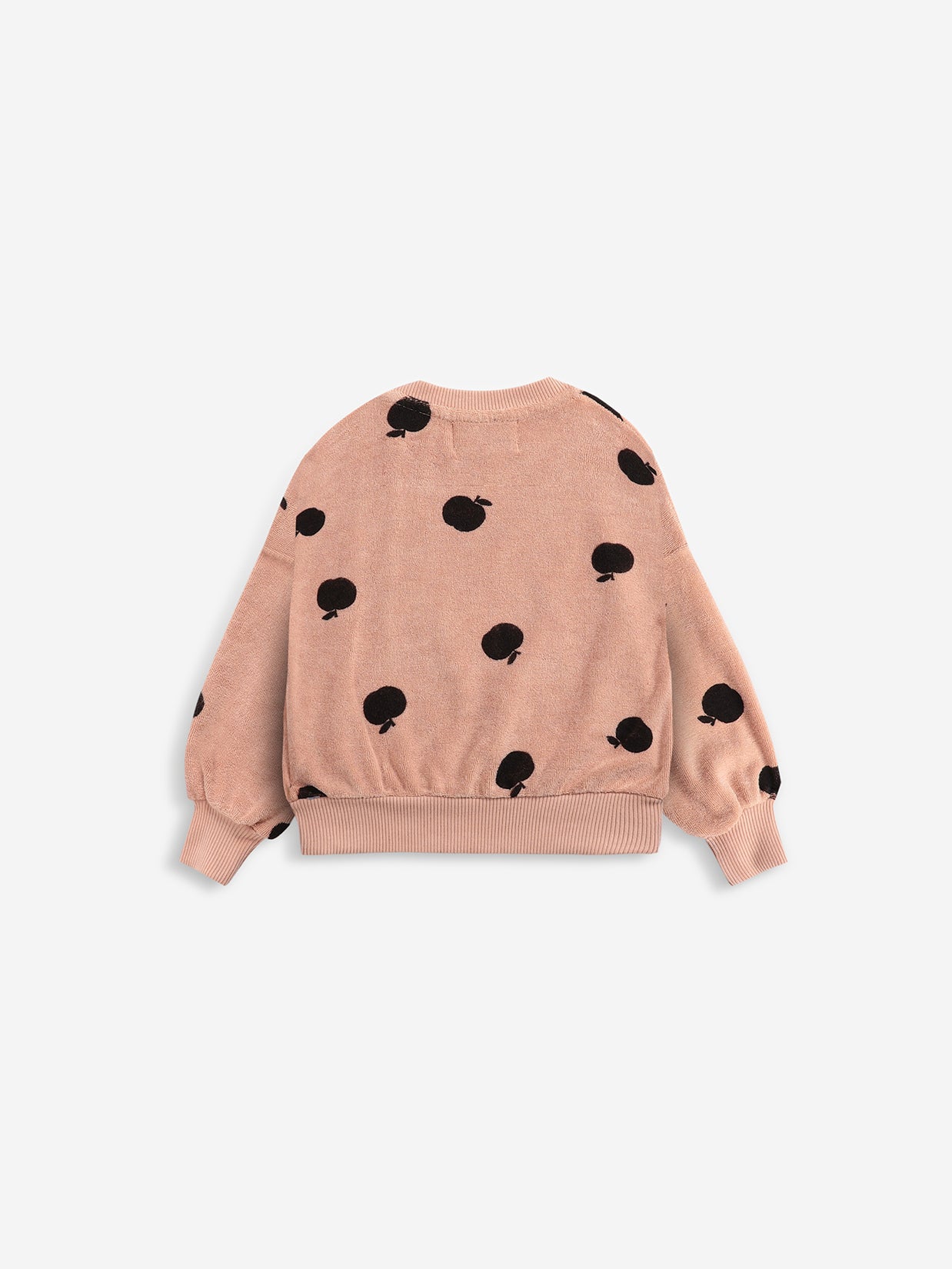 Poma allover coral terry sweatshirt