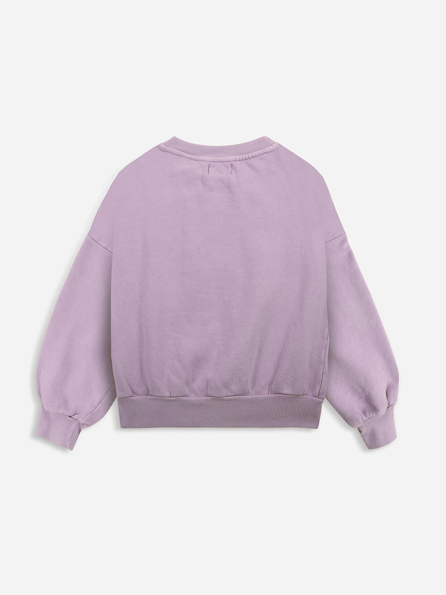 Lavender best sale oversized sweatshirt