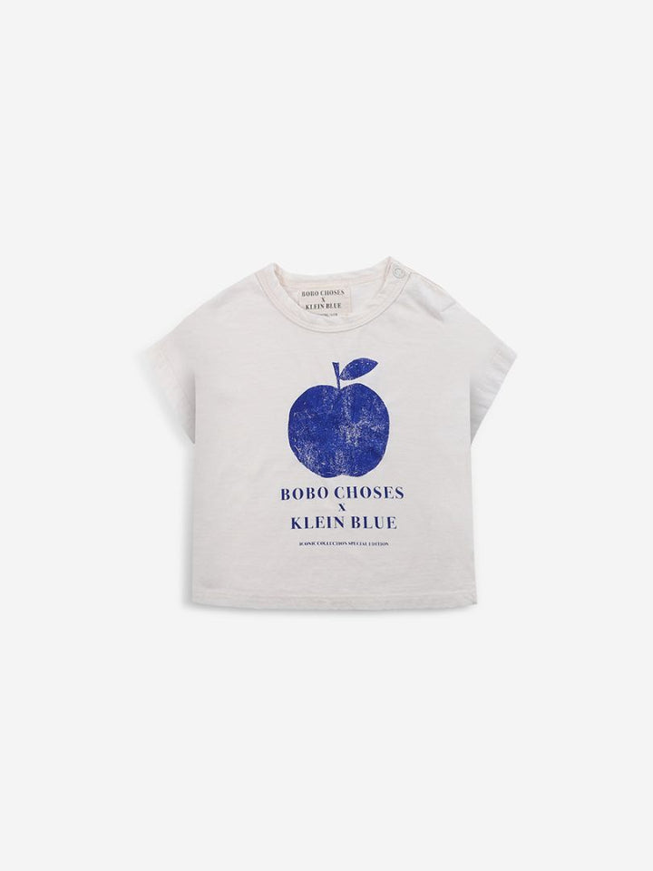 Camiseta bebé Apple Azul Klein