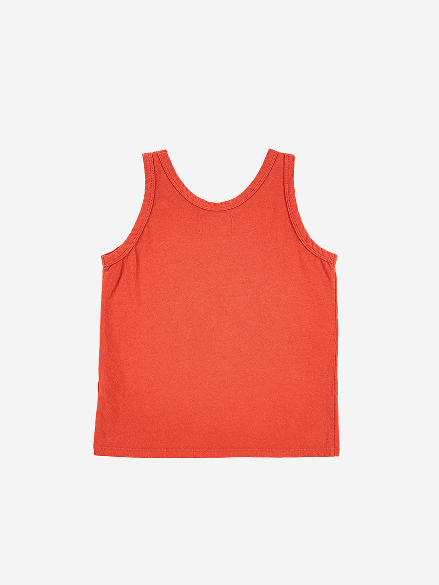 Poma red tank top - 2-3Y