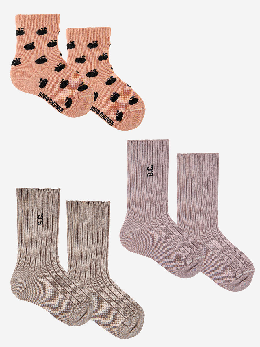 BC lavender long socks pack