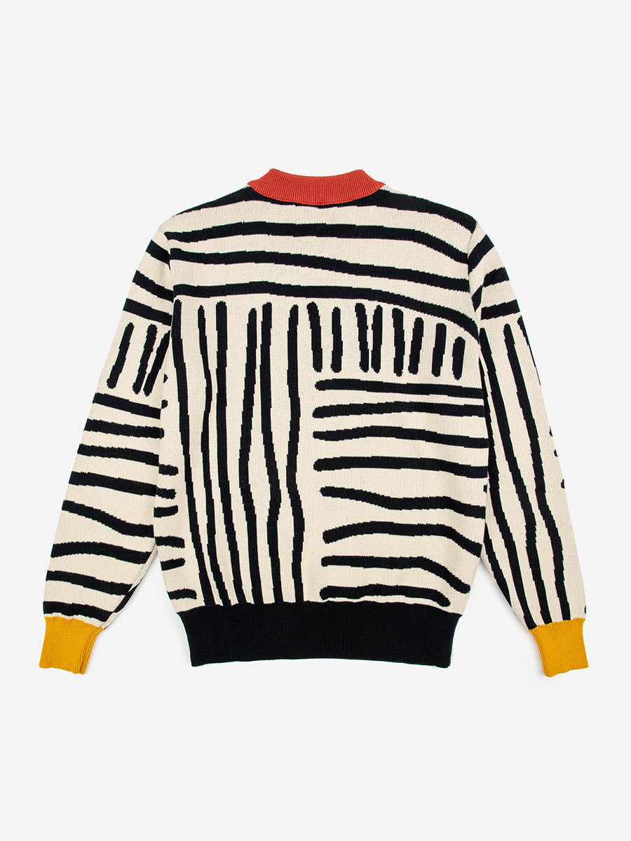 Stripes jacquard jumper