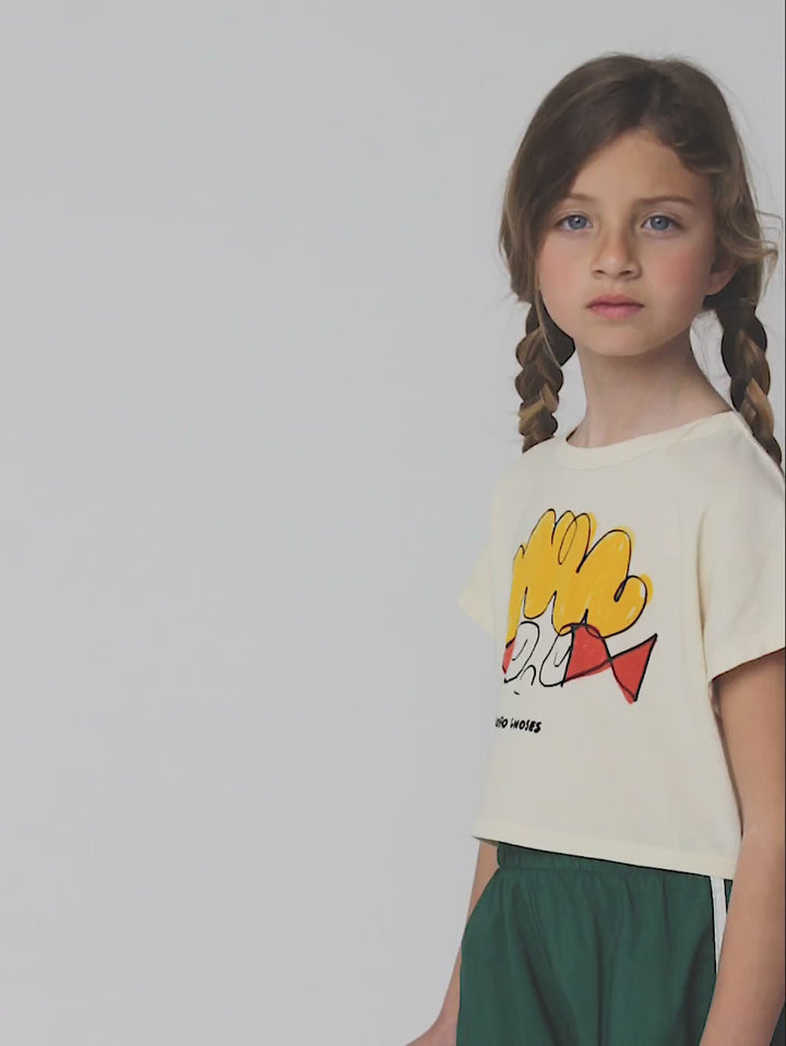 Fish glasses kid short sleeve T-shirt