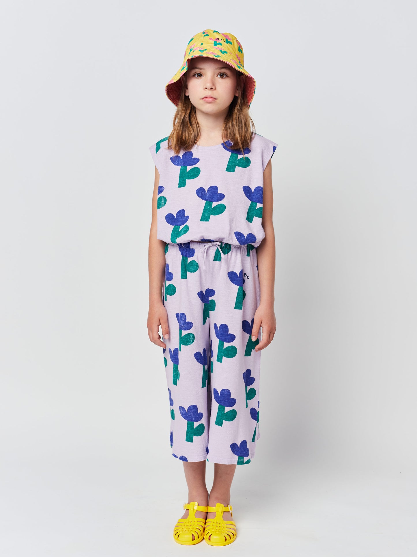 Sea Flower all over culotte pants