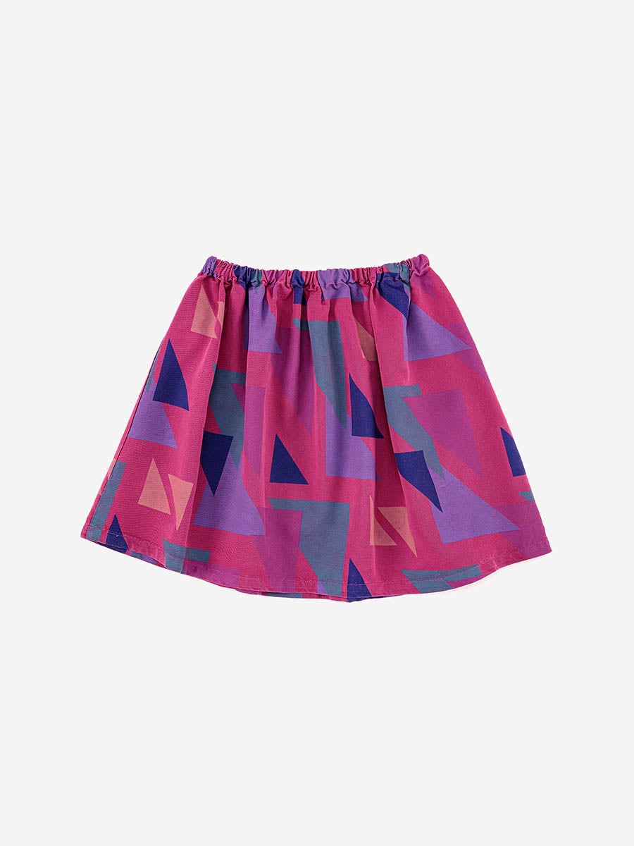 Minifalda estampado triángulos