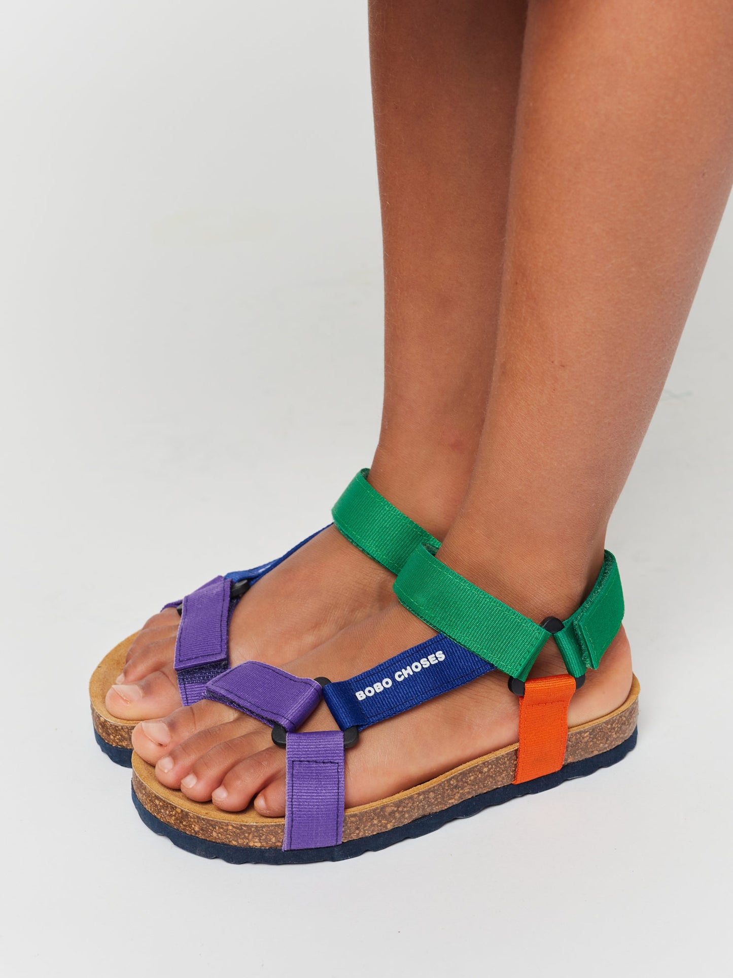 Color Block straps sandals