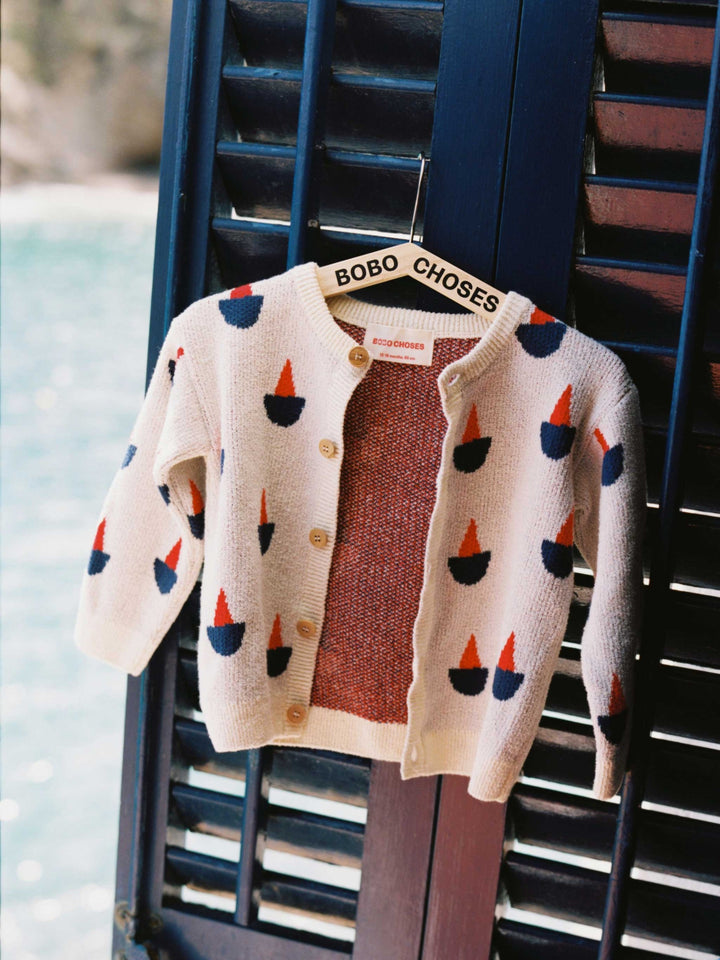 Sail Boat all over cardigan