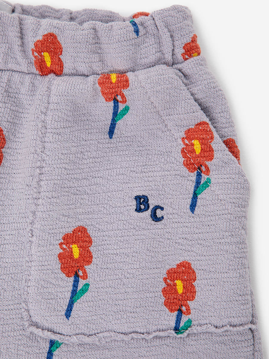 Flowers all over jogging pants